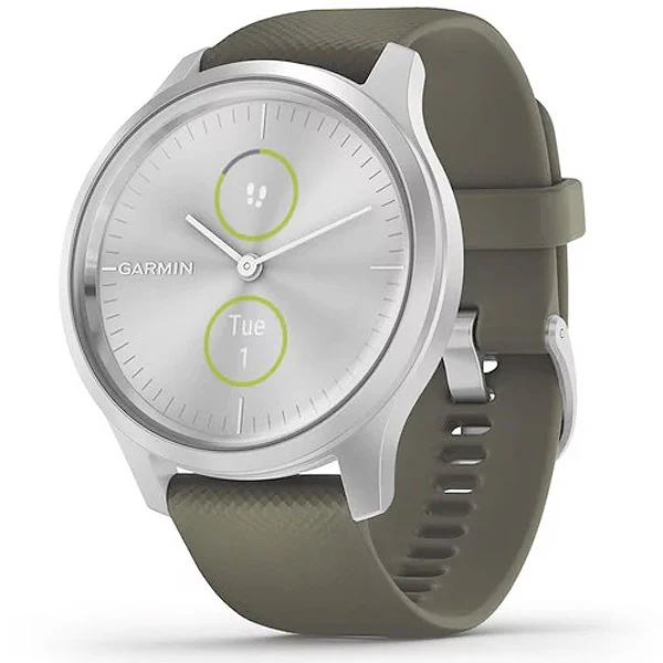 Garmin Vivomove Style hopea ja sammalenvihreä 42 mm, älykello 010-02240-01