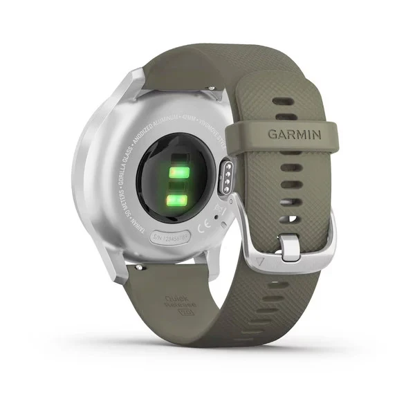 Garmin Vivomove Style hopea ja sammalenvihreä 42 mm, älykello 010-02240-01 - Image 5