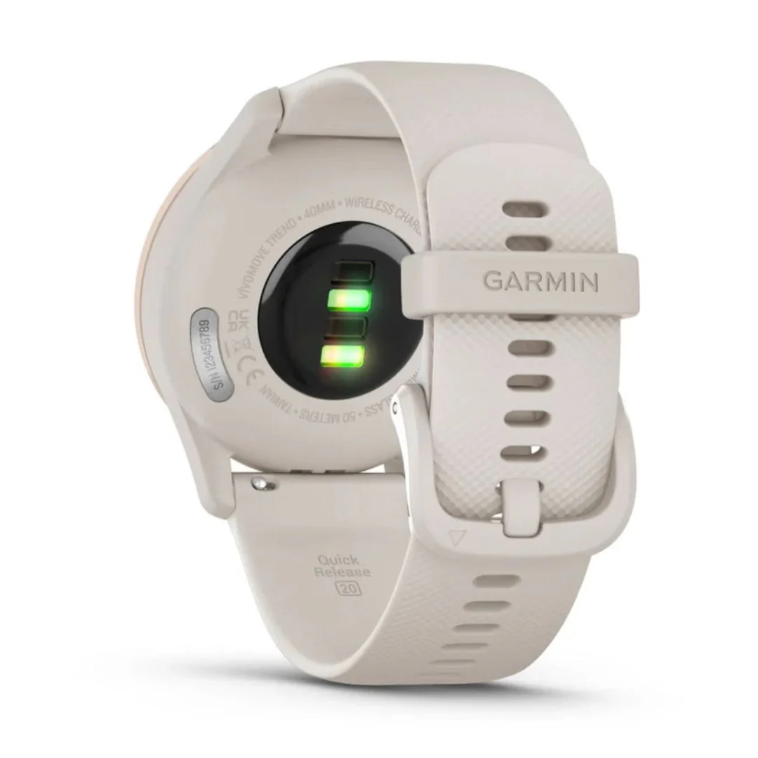 Garmin Vivomove Trend, ruusukulta ja norsunluun vaalea, hybridiälykello 010-02665-01 - Image 5