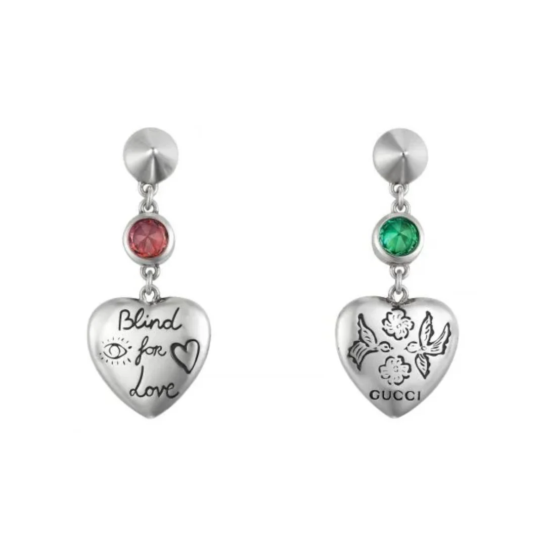 Gucci Blind for Love korvakorut, hopeaa, YBD50216600100U