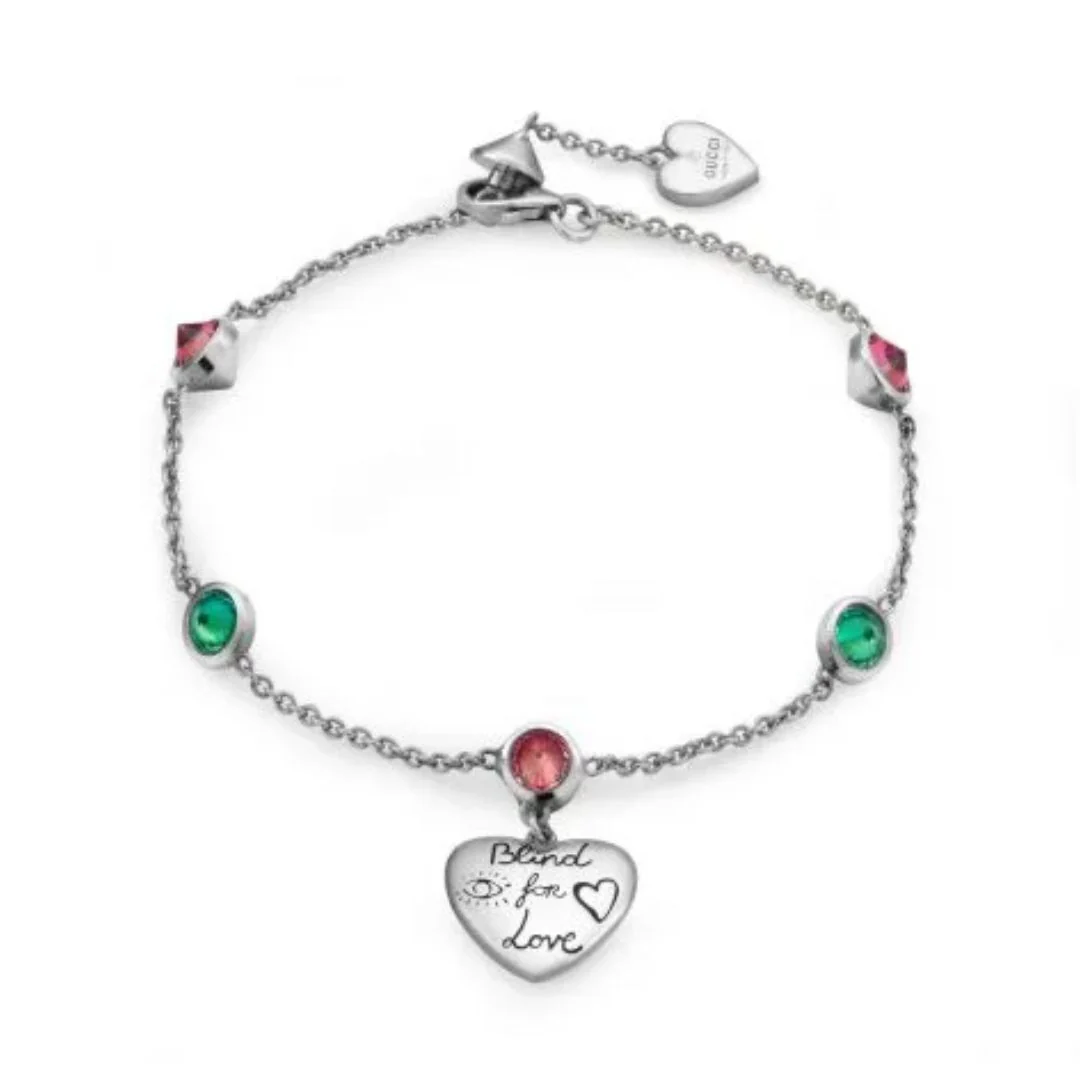 Gucci Blind for Love rannekoru, hopeaa, YBA502150001016