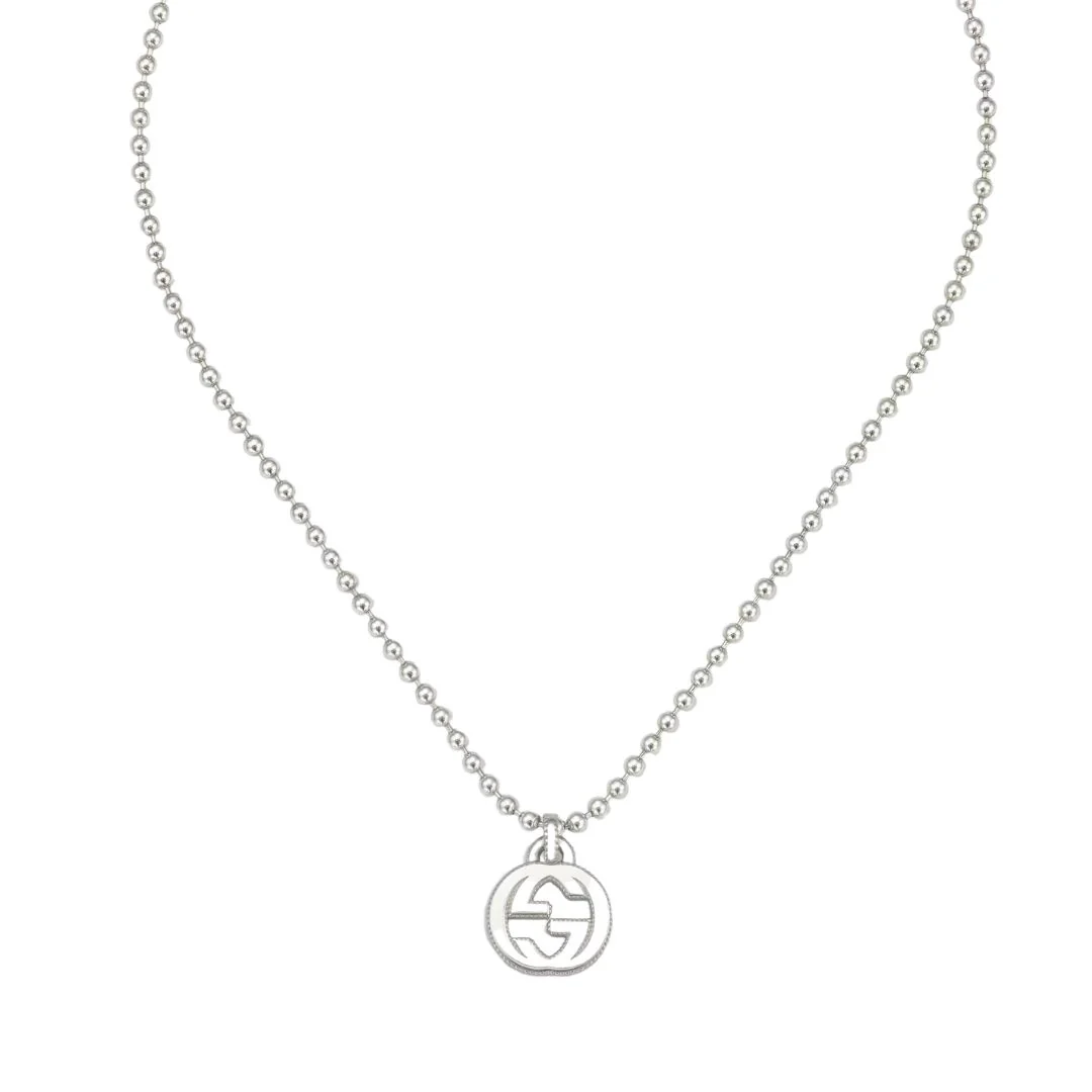 Gucci Interlocking G kaulakoru, hopeaa, 086YBB47921900100U