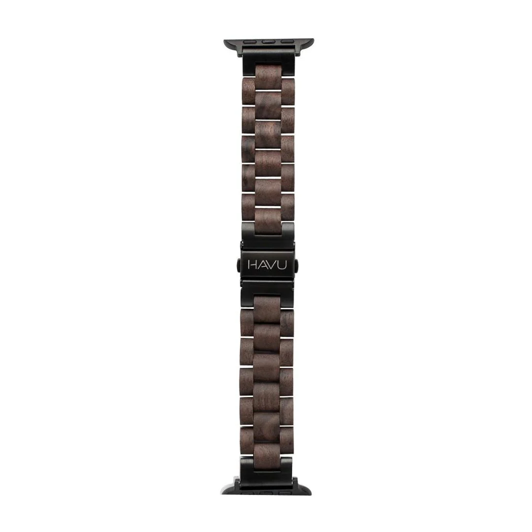 Havu Apple Watch ranneke, pähkinäpuu (42/44/45/49 mm), 10070