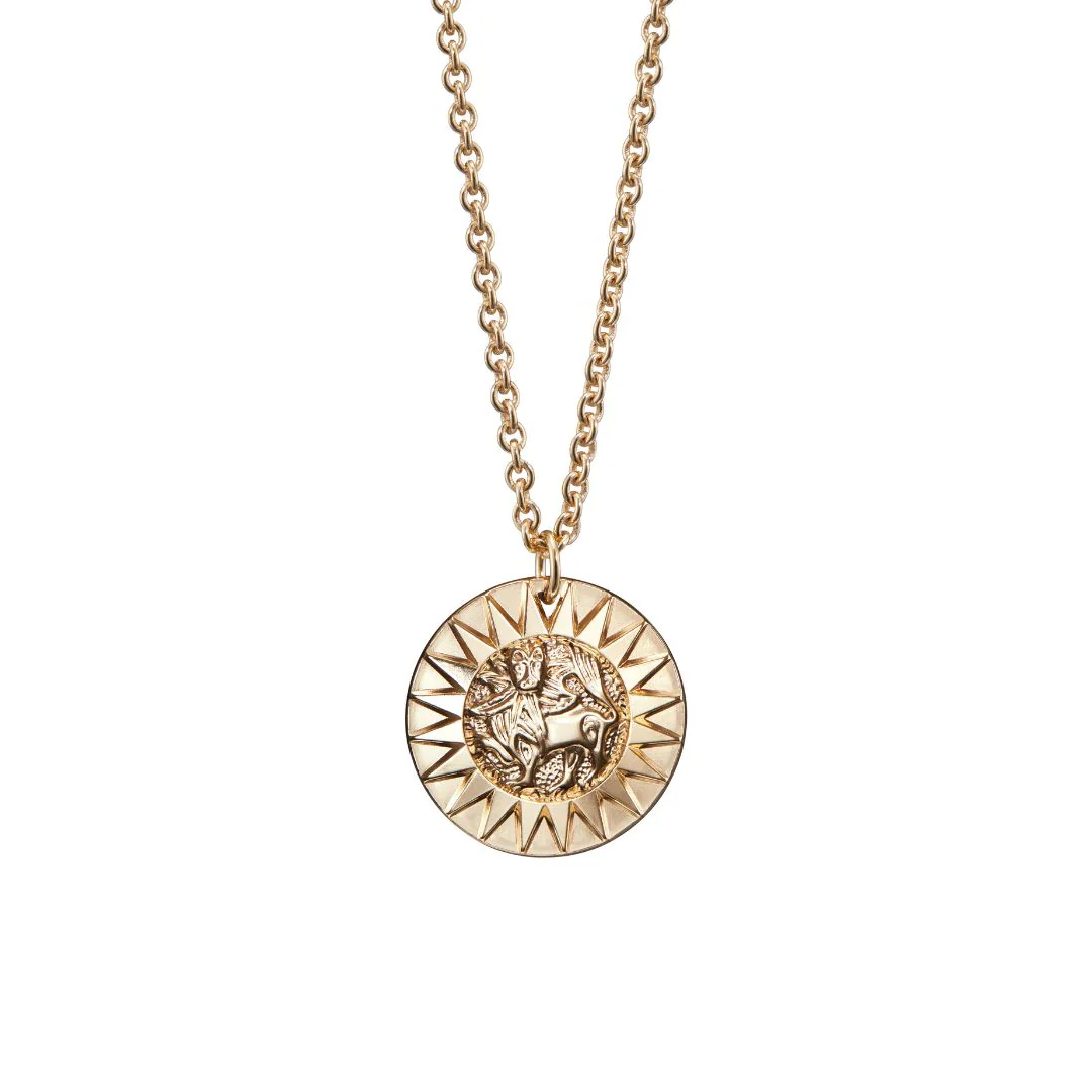 Kalevala Amuletti iso riipus, Aurinkoleijona, pronssi