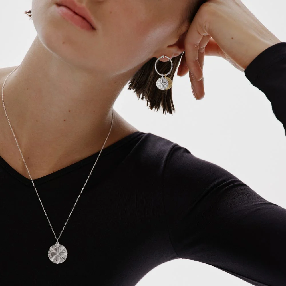 Kalevala Amuletti Neliapila hela, hopea - Image 3
