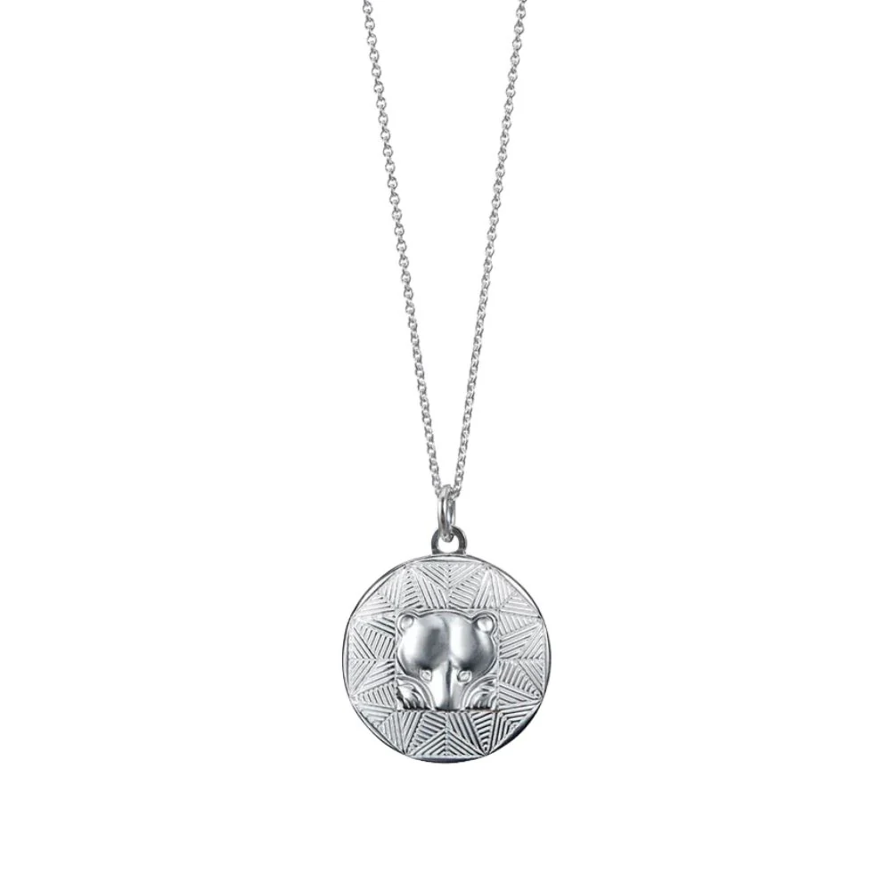 Kalevala Amuletti Taikalintu ja Pohjankarhu lahjasetti, hopea - Image 3