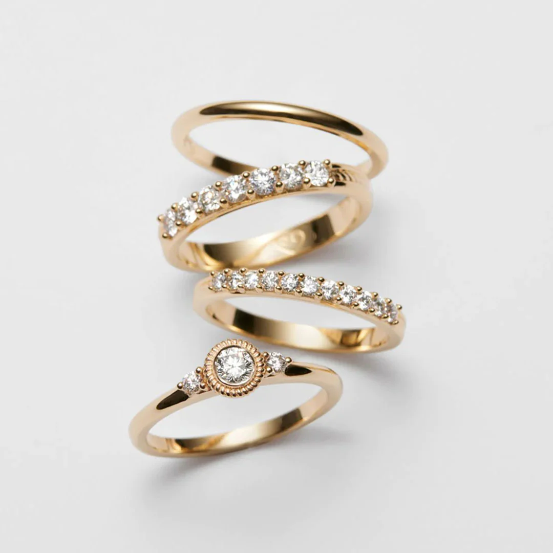 Kalevala Ikiaikainen sormus, 14K keltakultaa, 0,42ct, Kalevala Love, 141000117D - Image 4