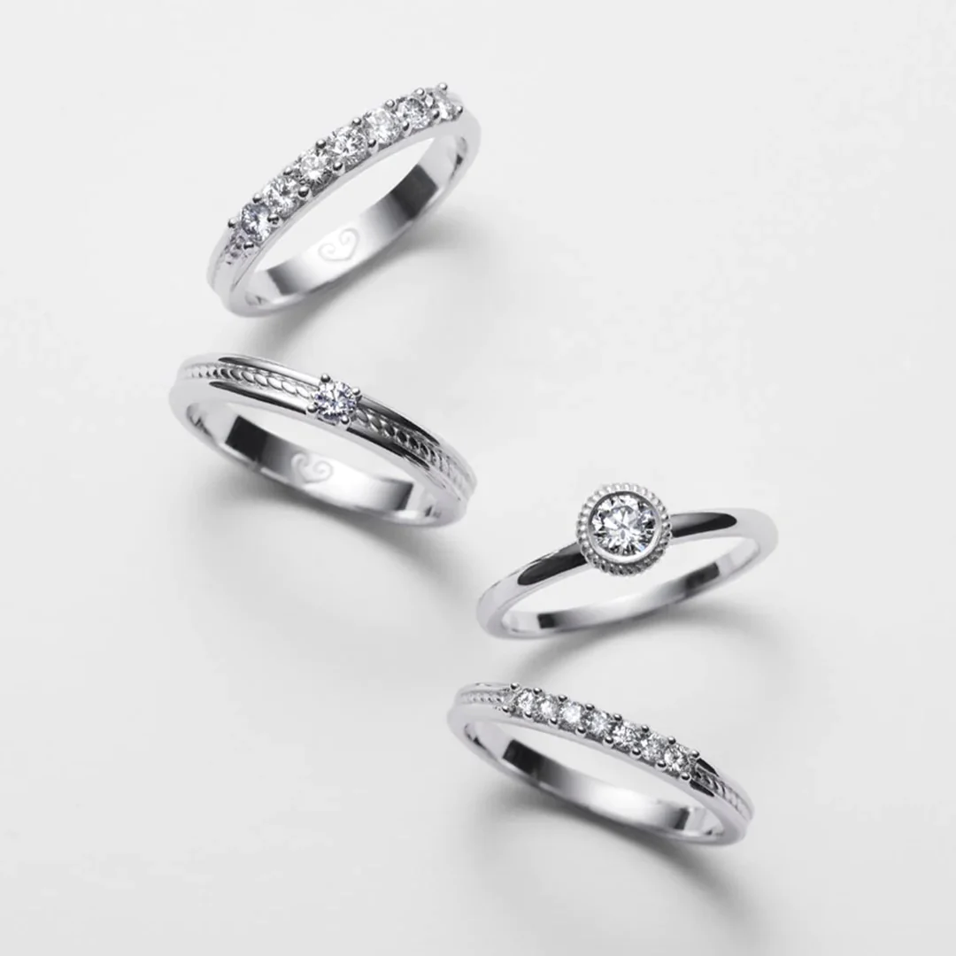 Kalevala Ikiaikainen sormus, 14K valkokultaa, 0,06ct, Kalevala Love, 541000115D - Image 3