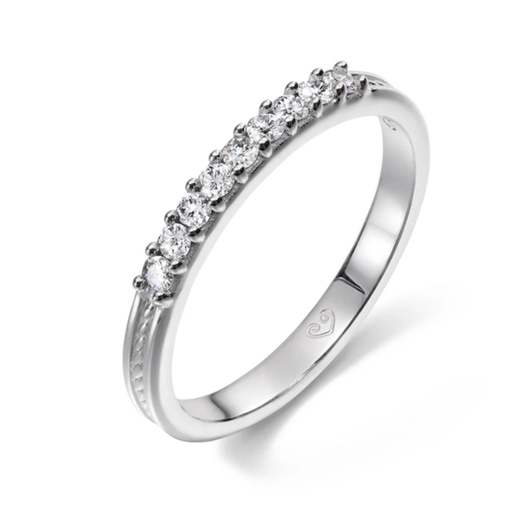 Kalevala Ikiaikainen sormus, 14K valkokultaa, 0,18ct, Kalevala Love, 541000113D