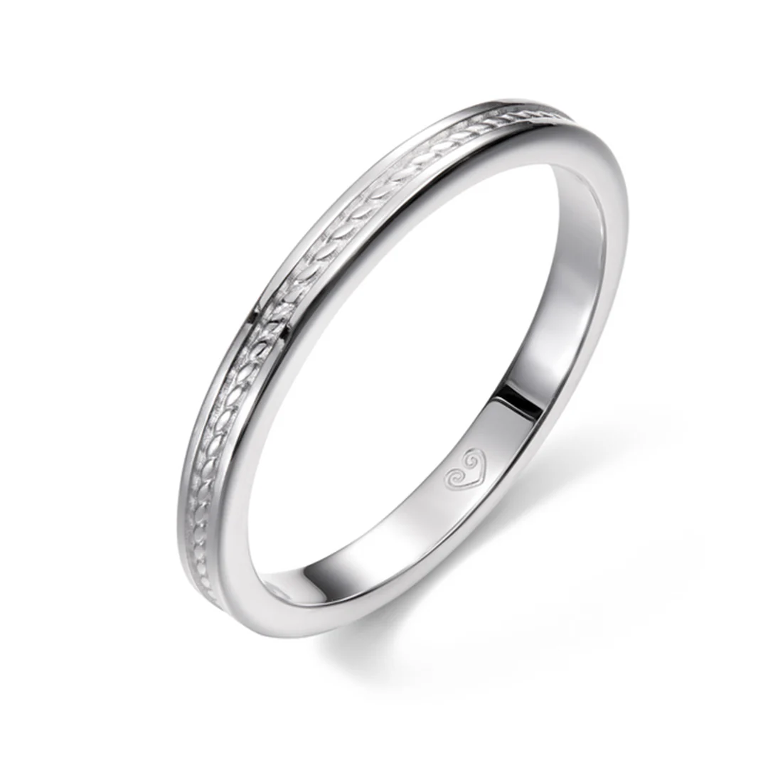 Kalevala Ikiaikainen sormus, 14K valkokultaa, Kalevala Love, 541000110