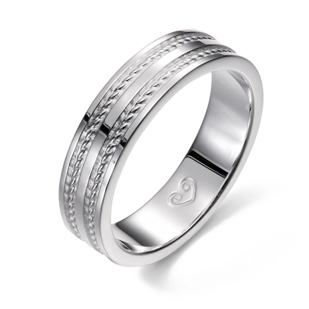 Kalevala Ikiaikainen sormus, 14K valkokultaa, Kalevala Love, 541000120
