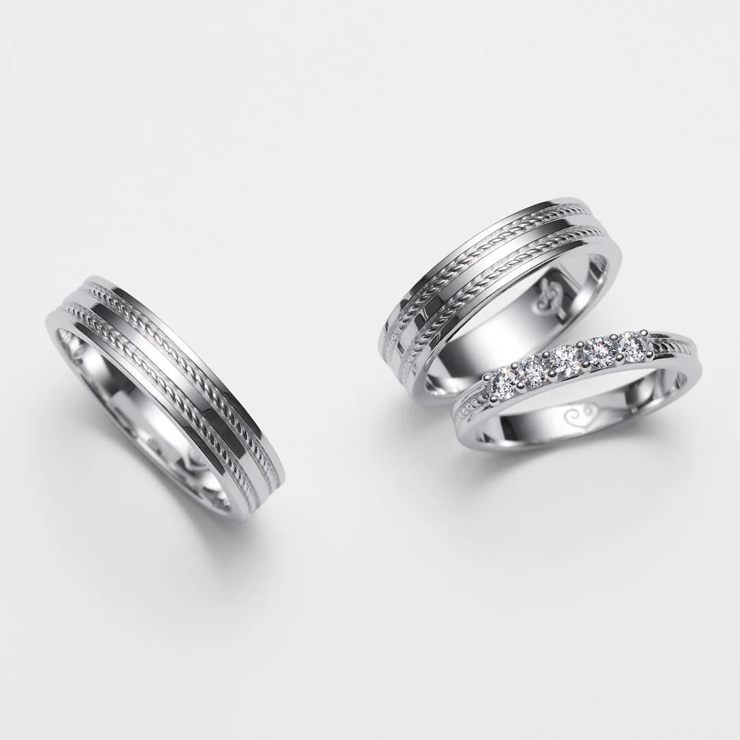 Kalevala Ikiaikainen sormus, 14K valkokultaa, Kalevala Love, 541000120 - Image 2