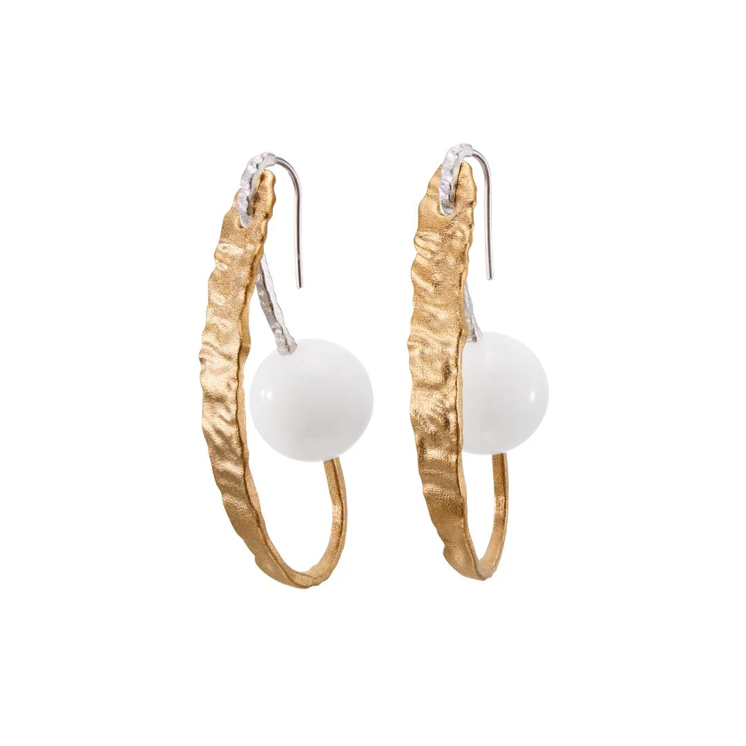 Kalevala Itu korvakorut, hopea, kultaus ja lasihelmi, 261001403JK