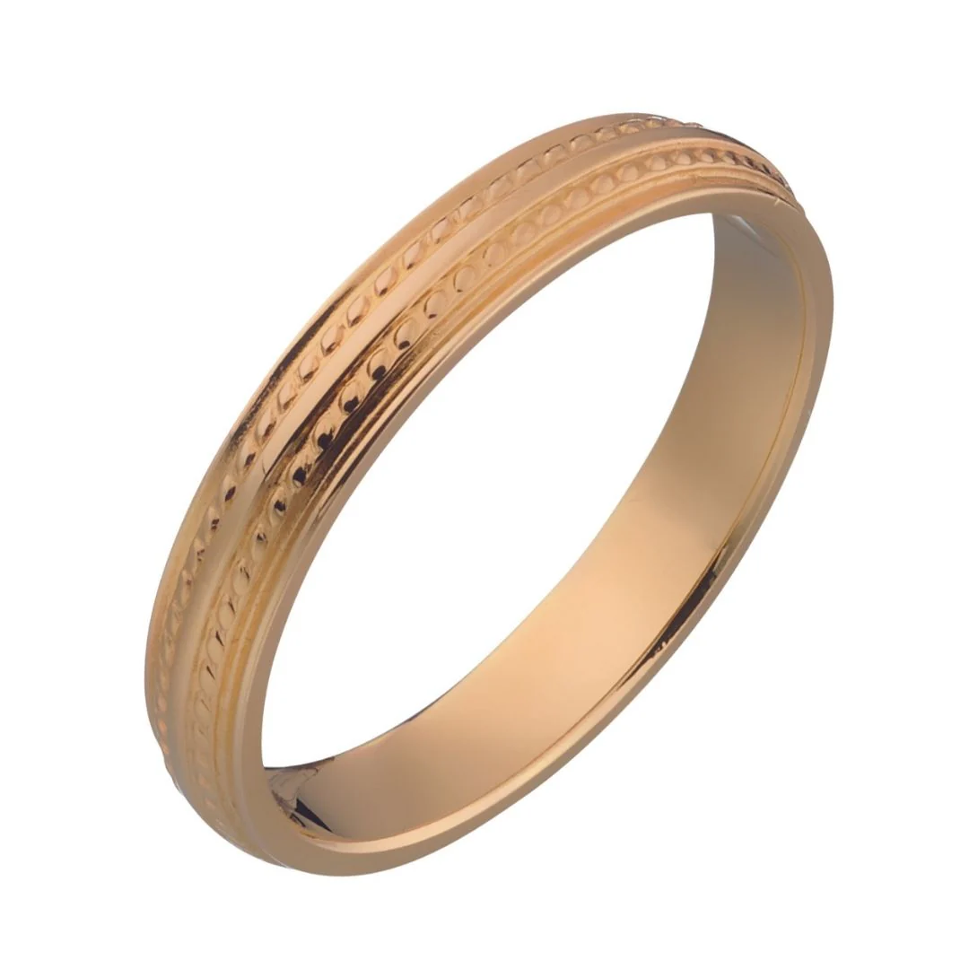Kalevala Uskelan Isonkylän sormus 3,5 mm, keltakulta, Kalevala Originals