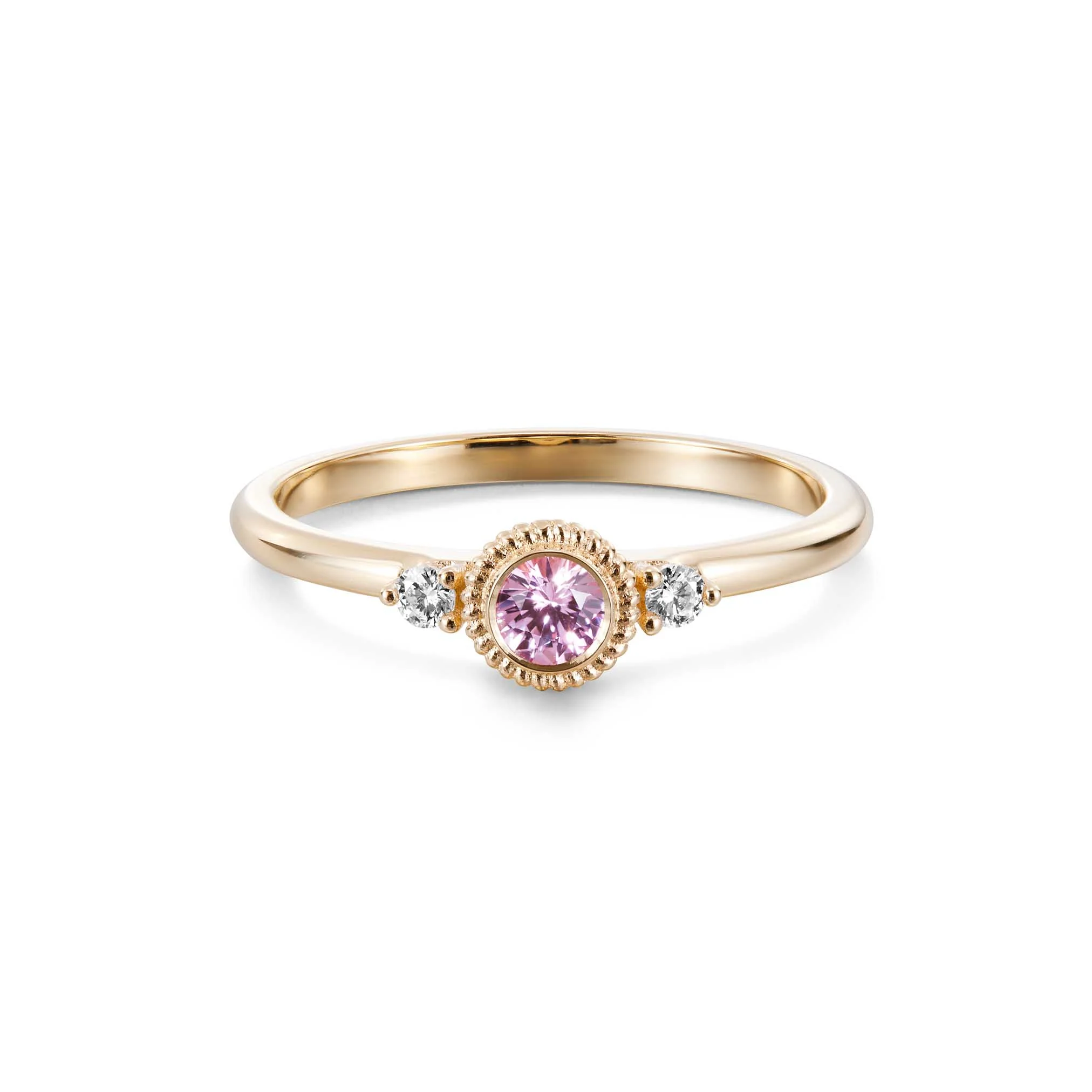 Kalevala Valittu sormus, 14K keltakultaa, safiiri ja timantit 0,06ct, Kalevala Love, 141000003P - Image 2
