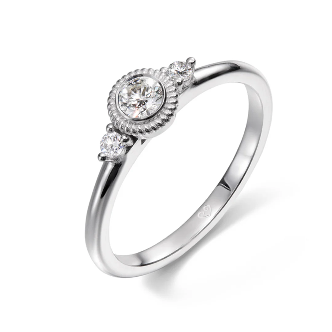 Kalevala Valittu sormus, 14K valkokultaa, 0,23ct, Kalevala Love, 541000003D