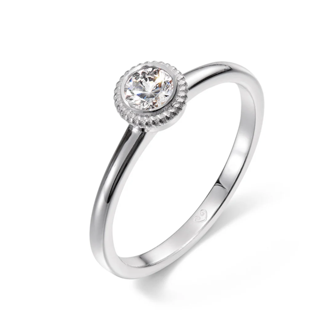 Kalevala Valittu sormus, 14K valkokultaa, 0,25ct, Kalevala Love, 541000002D