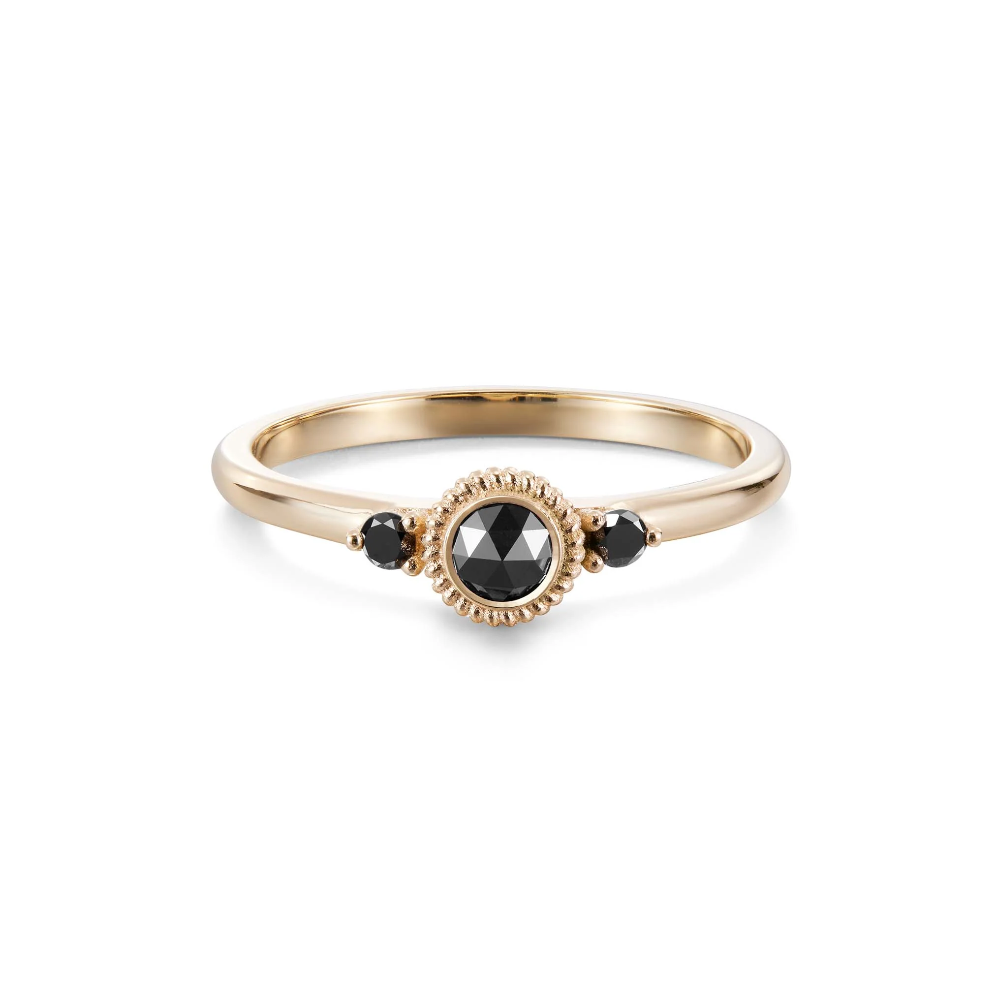 Kalevala Valittu sormus, 14K keltakultaa, mustat timantit 0,23ct, Kalevala Love, 141000003B - Image 2