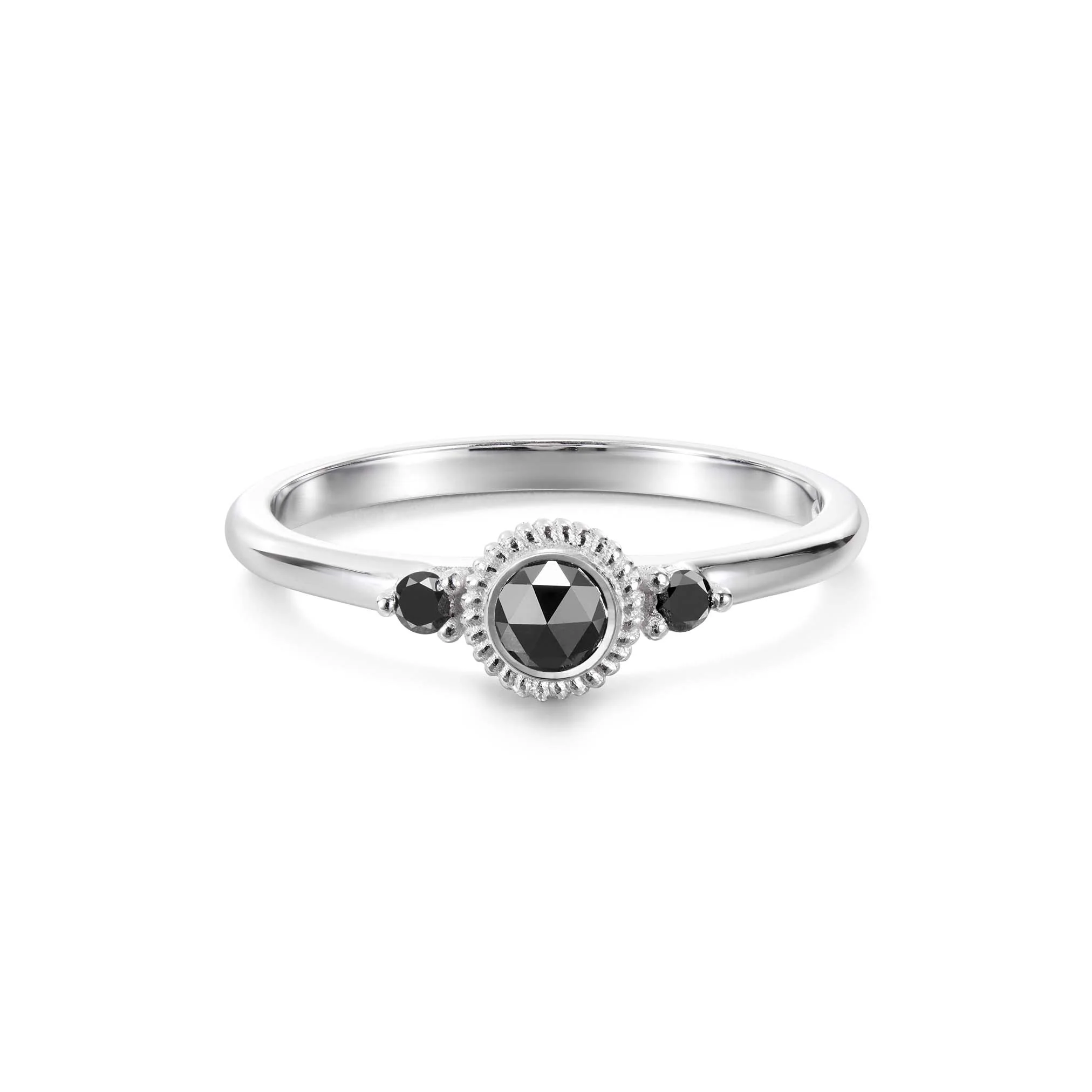 Kalevala Valittu sormus, 14K valkokultaa, mustat timantit 0,23ct, Kalevala Love, 541000003B - Image 2