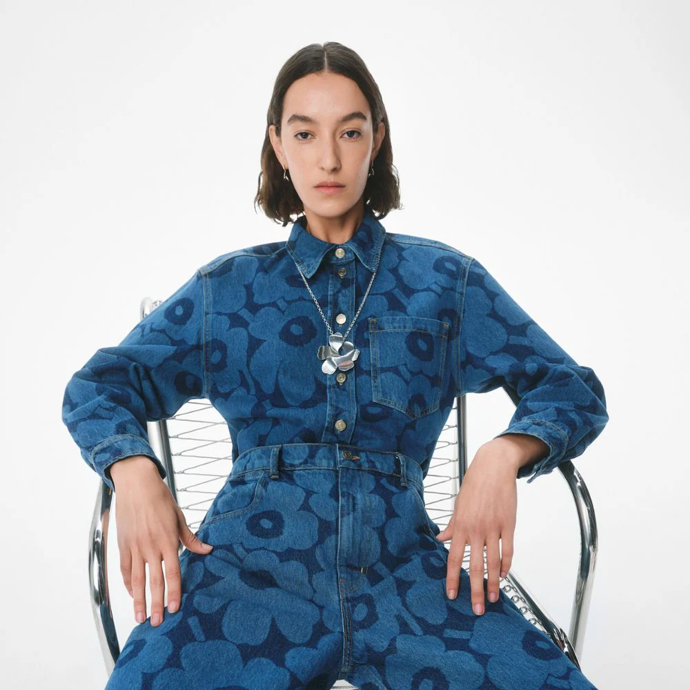 Kalevala x Marimekko Unikko iso riipus, hopeaa - Image 3