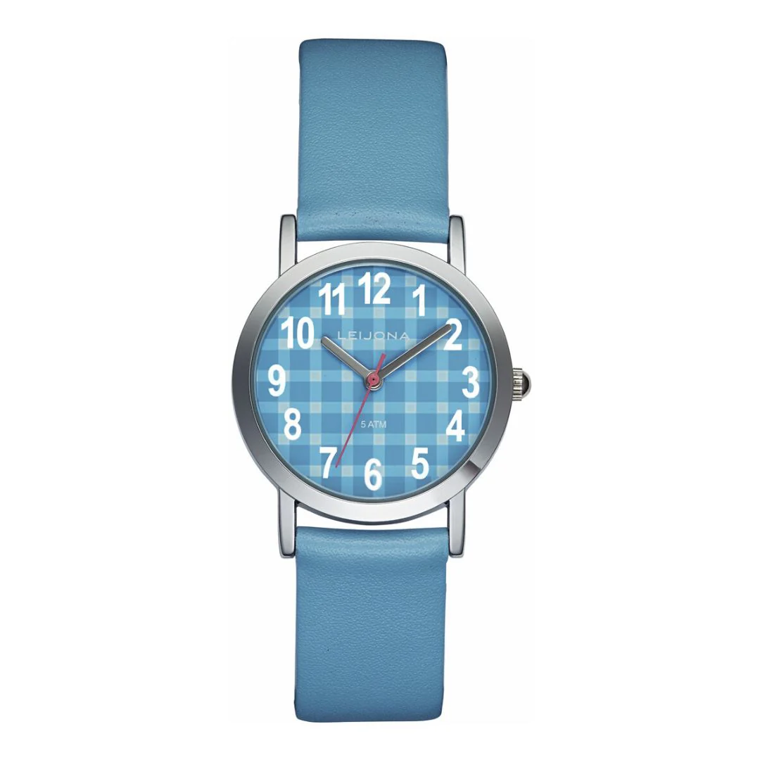 Leijona Waffle Blue 5323-911 lasten rannekello