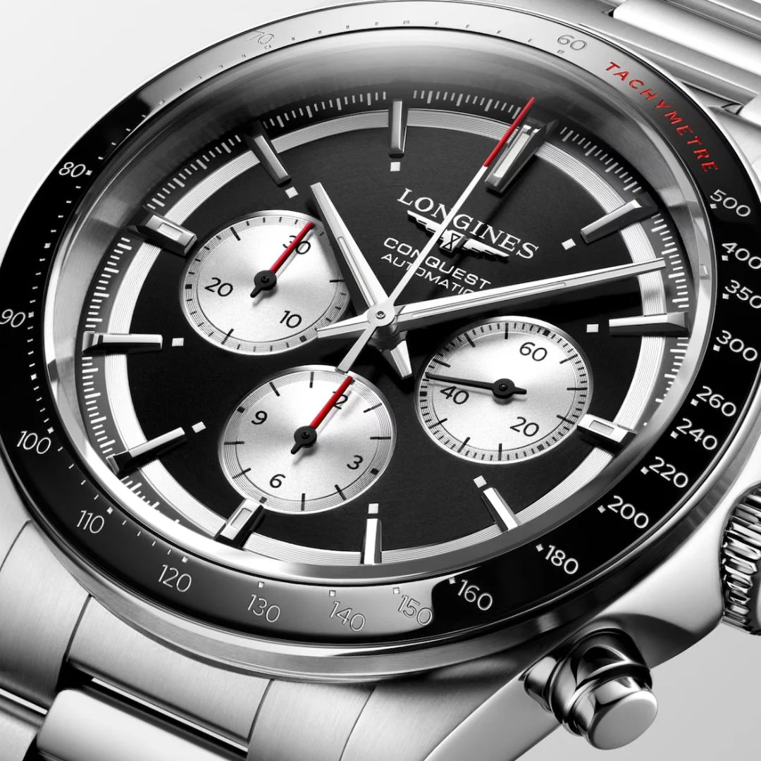 Longines Conquest Chronograph rannekello L38354526 - Image 4