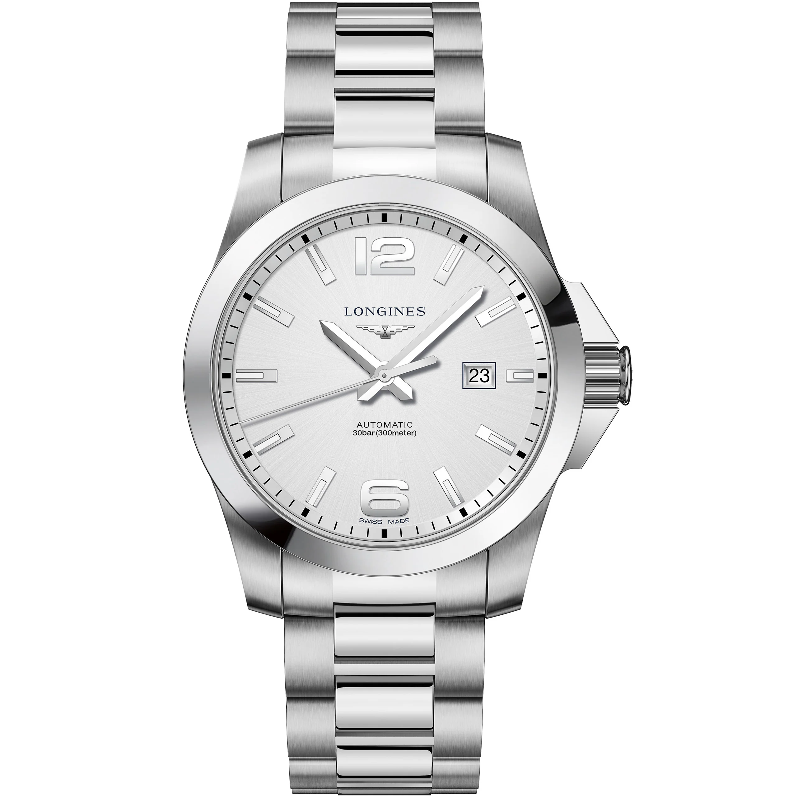 Longines L3.778.4.76.6 Conquest 43 mm, miesten rannekello