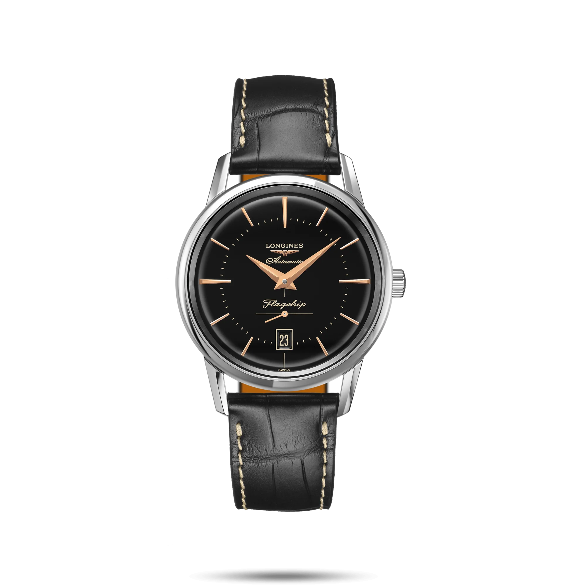 Longines L4.795.4.58.0 Flagship Heritage rannekello