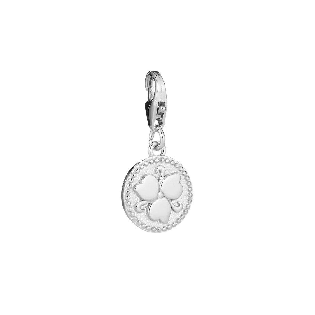 Lumoava Penny Charm, hopeaa