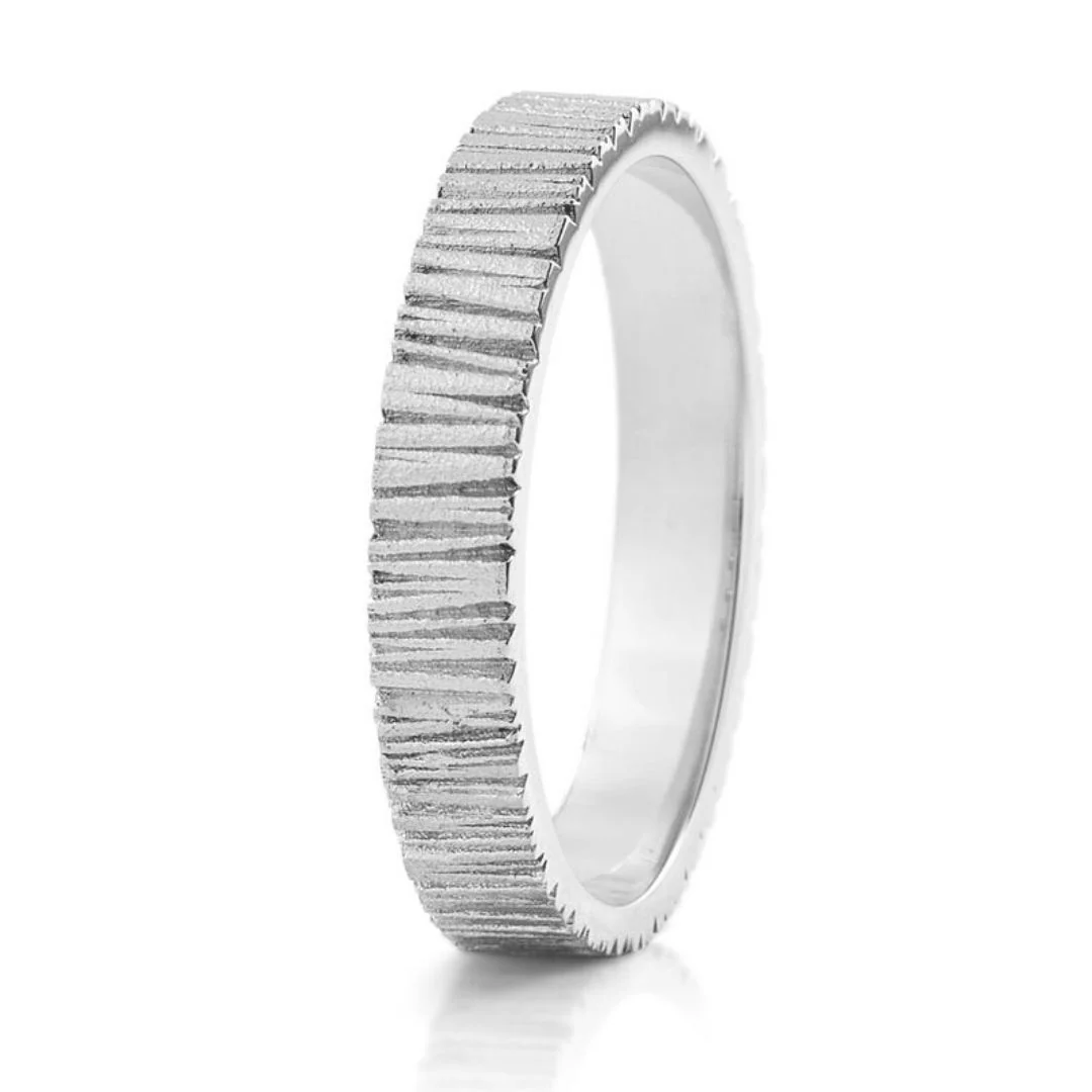 Lumoava Raita sormus 3,5 mm, valkokulta