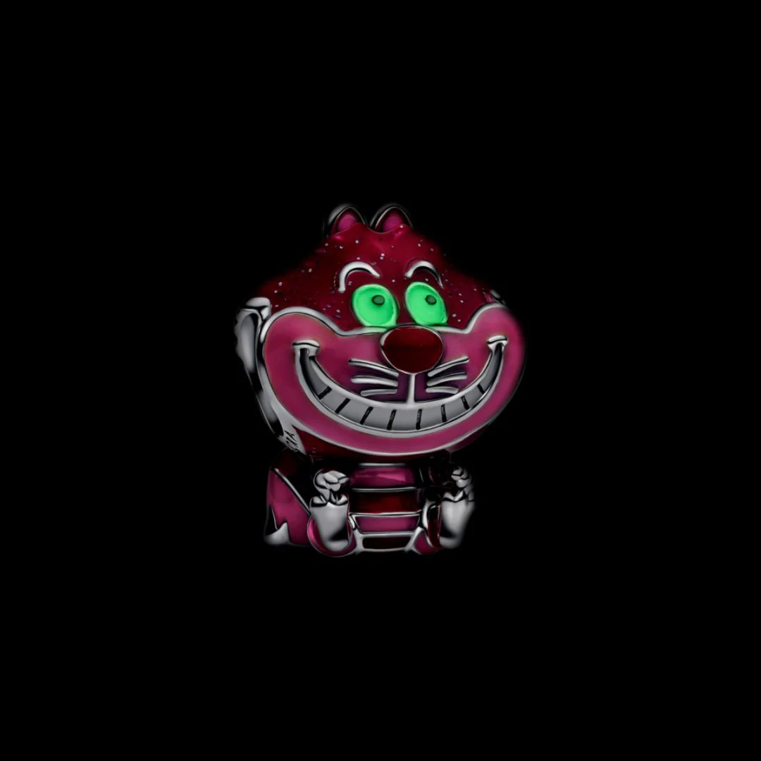 Pandora Disney Alice in Wonderland Cheshire Cat hela, hopea, 794025C01 - Image 5