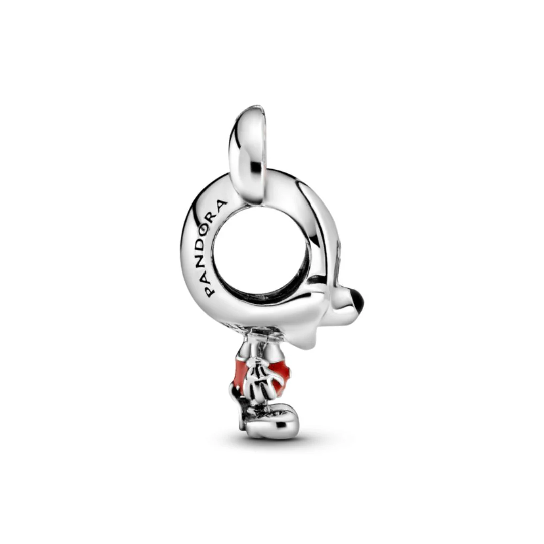 Pandora Disney Mickey Mouse Red Trousers, hopea, 798905C01 - Image 3