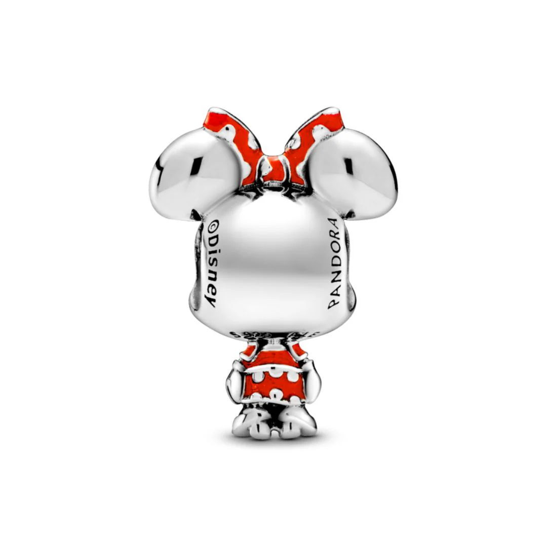 Pandora Disney Minnie Mouse Dotted Dress & Bow, hopea, 798880C02 - Image 2