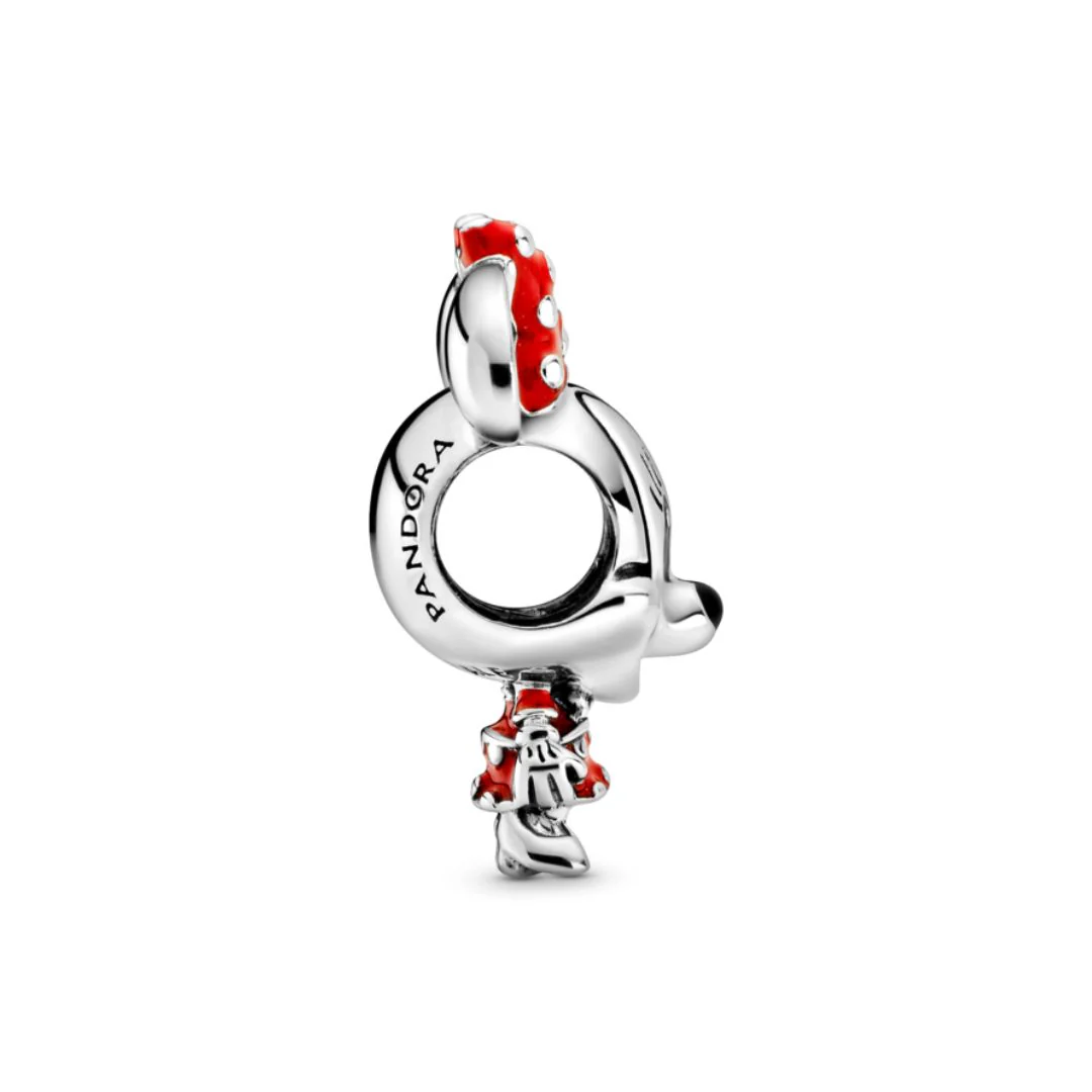 Pandora Disney Minnie Mouse Dotted Dress & Bow, hopea, 798880C02 - Image 3