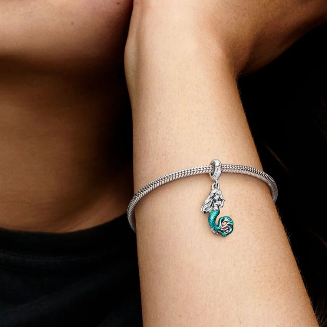 Pandora Disney The Little Mermaid Ariel Dangle hela, hopea, 792695C01 - Image 5