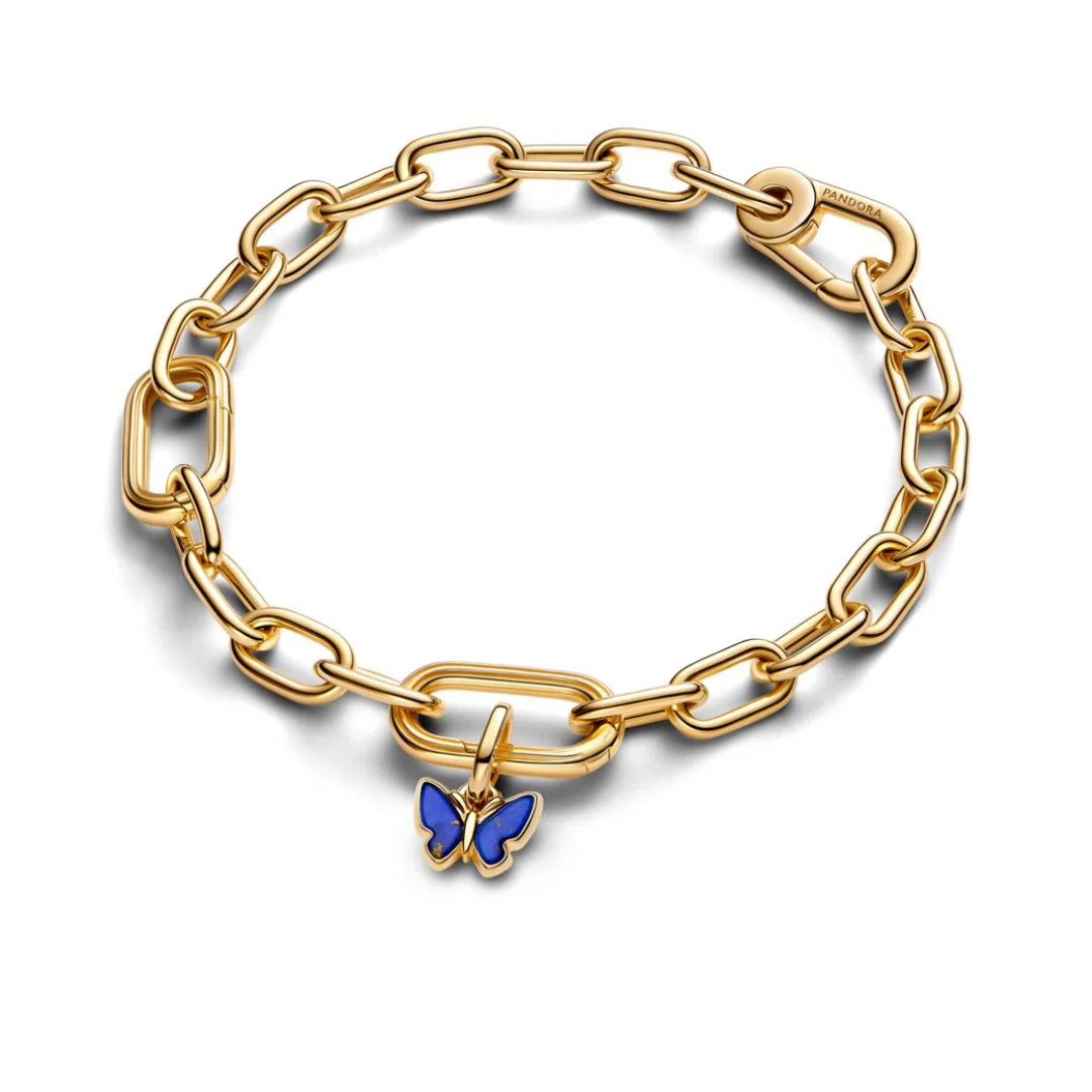 Pandora ME Blue Butterfly Mini hela, hopea, 763825C01 - Image 3