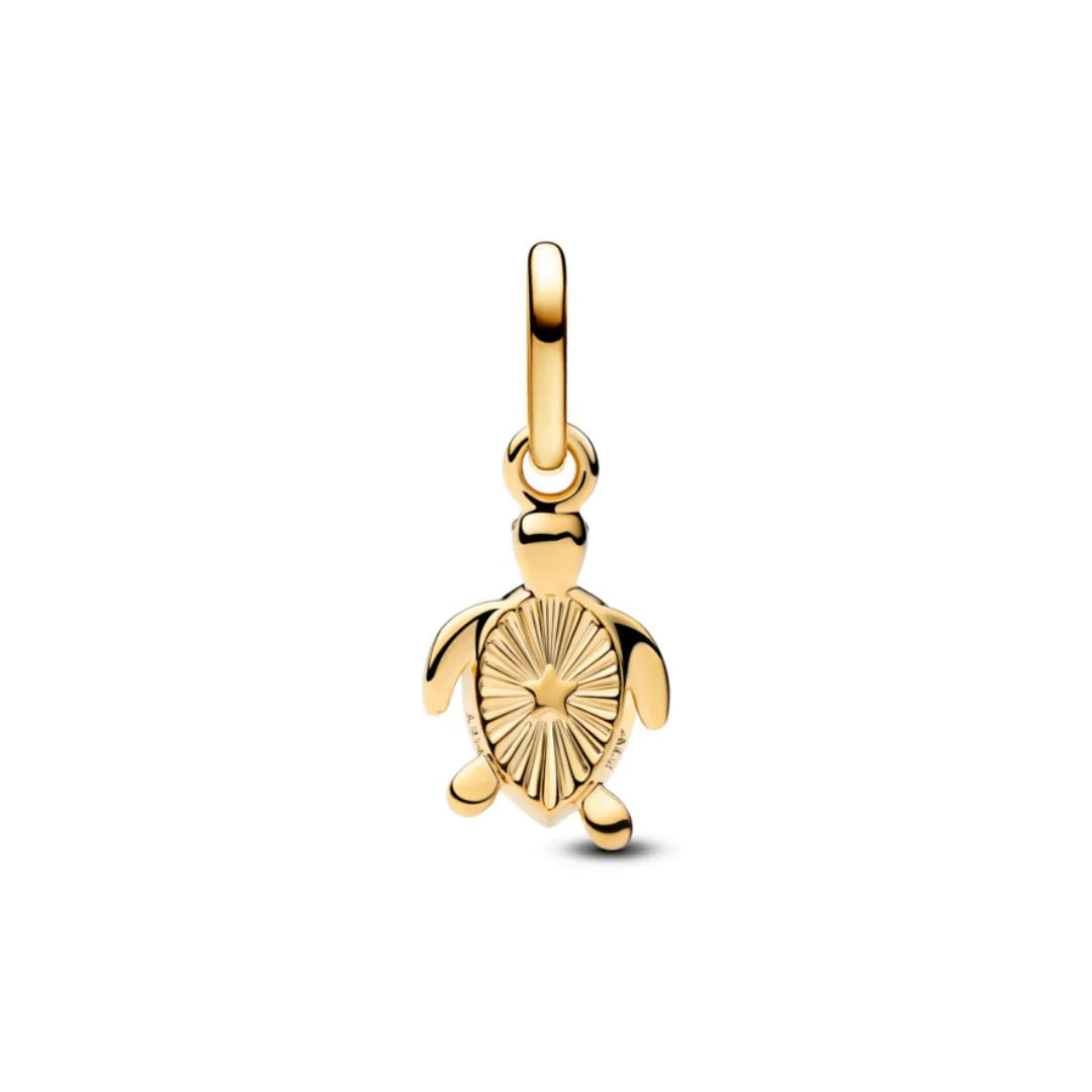 Pandora ME Green Turtle Mini hela, hopea, 763823C01 - Image 2