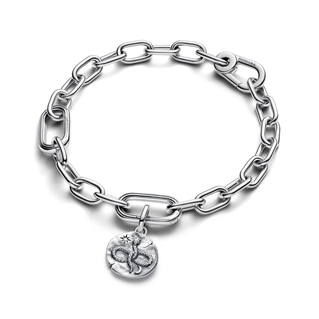 Pandora ME Infinity Snake Medallion hela, hopea, 793976C01 - Image 2