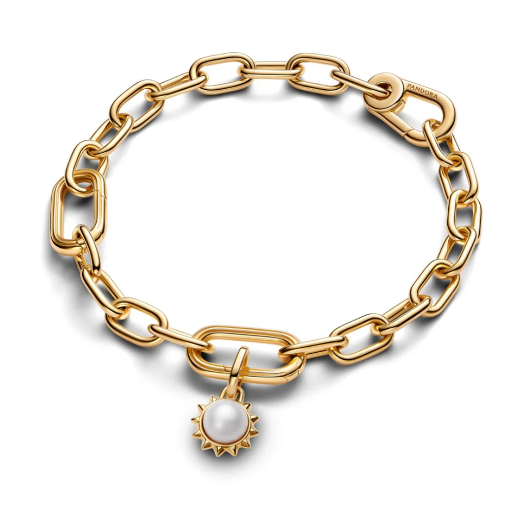Pandora ME Treated Freshwater Cultured Pearl Sun Mini hela, keltakullattu, 763035C01 - Image 3