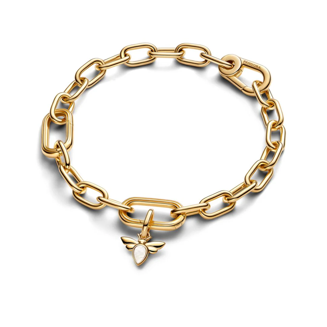 Pandora ME White Bee Mini hela, hopea, 763826C01 - Image 3