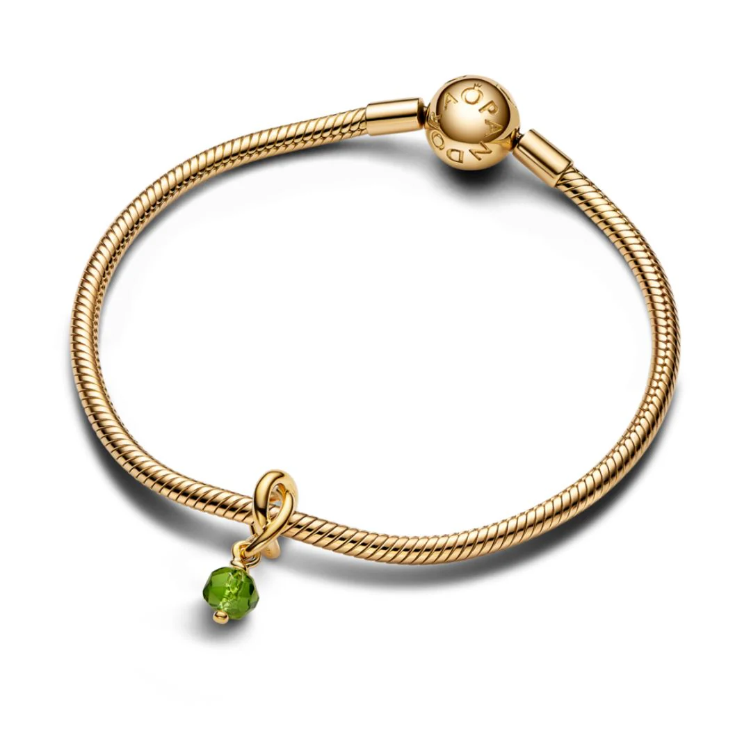 Pandora Moments August Spring Green Eternity Circle hela, keltakullattu, 763462C08 - Image 2