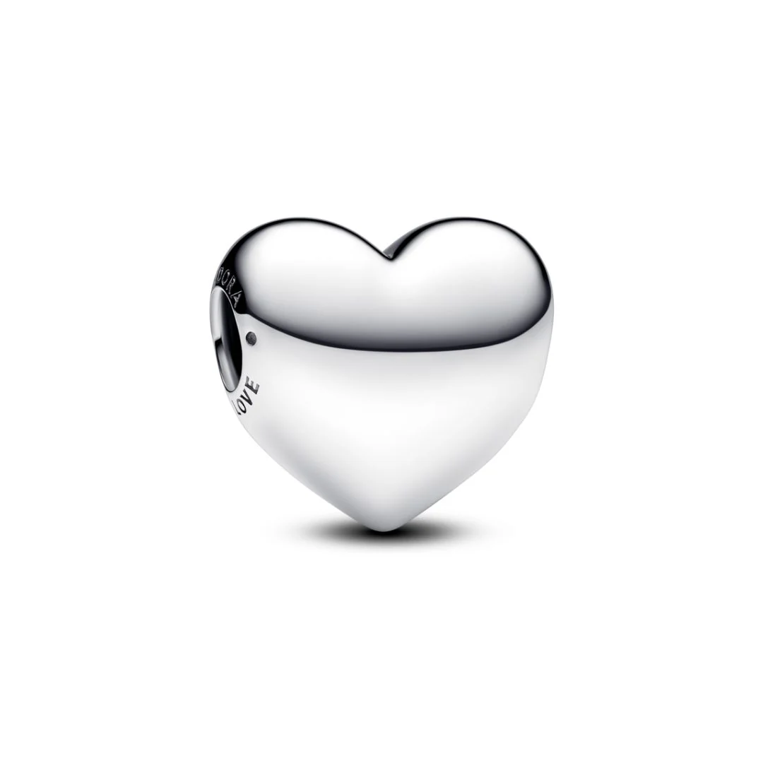 Pandora Moments Be Love Engravable Large Heart hela, hopea, 793440C00