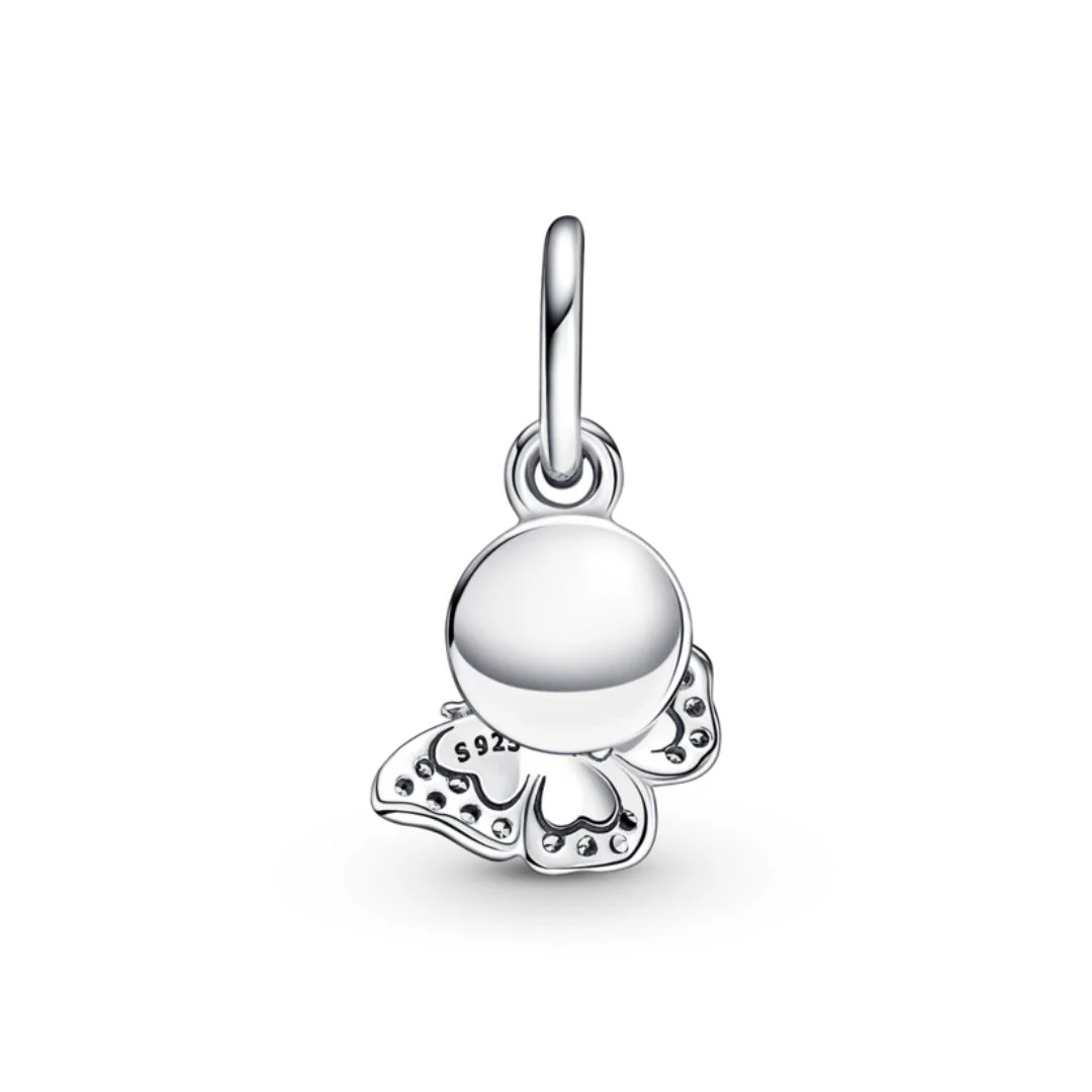 Pandora Moments Blue Butterfly & Quote Double hela, hopea, 790757C01 - Image 2