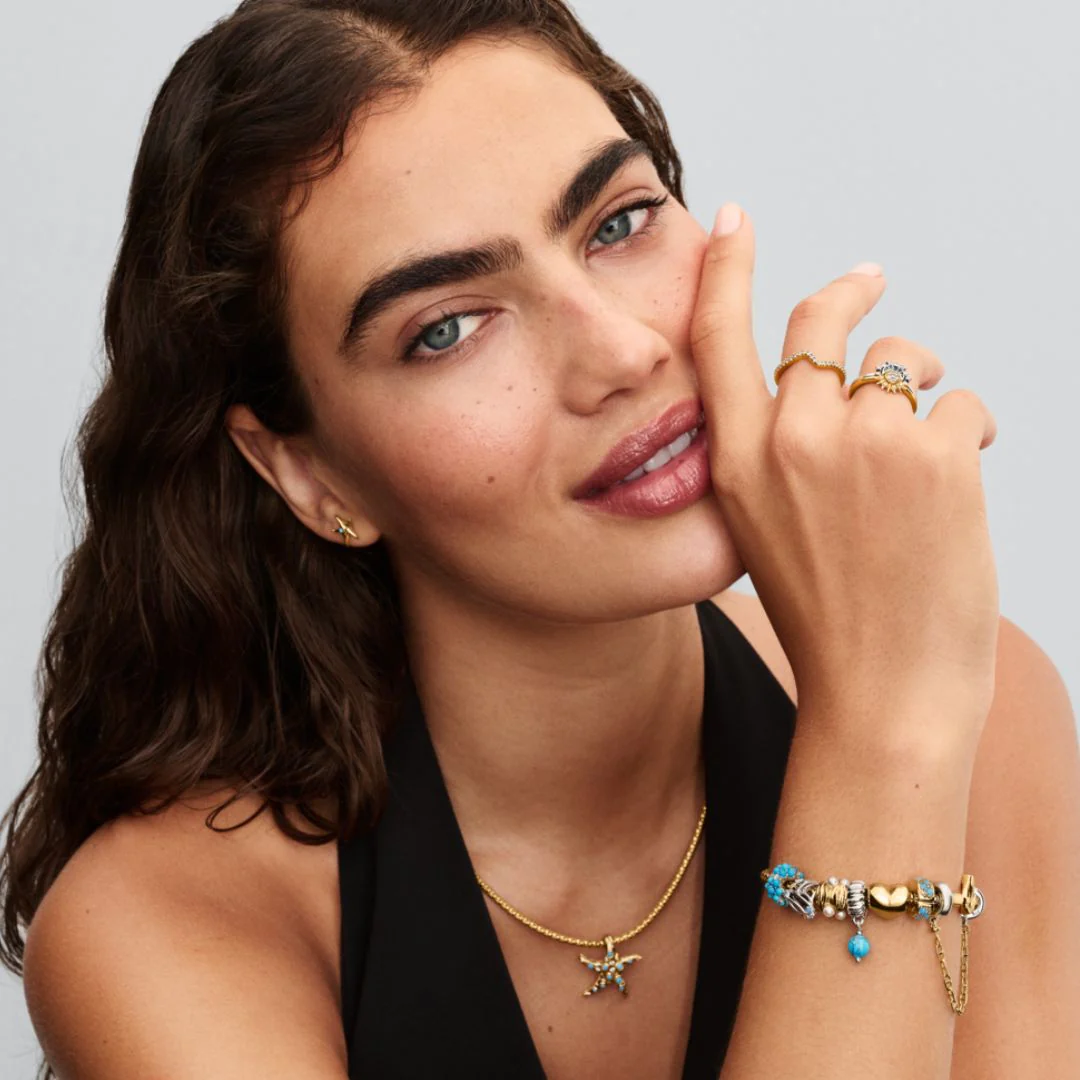 Pandora Moments Turquoise-coloured hela, hopea, 793901C01 - Image 4