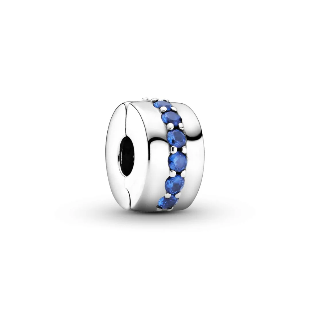 Pandora Moments Blue Sparkle lukkopala, hopea, 791972C01