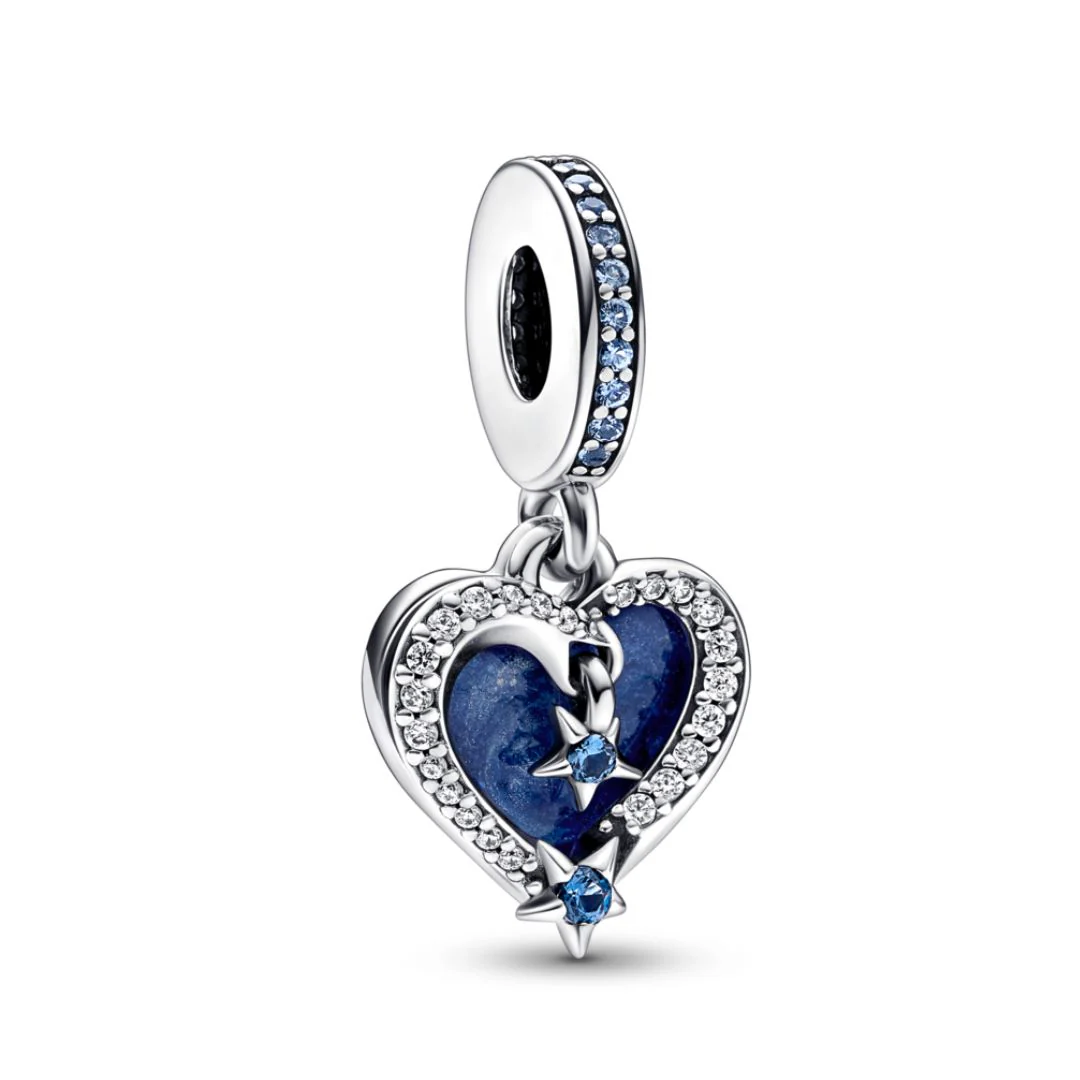 Pandora Moments Celestial Shooting Star Heart hela, hopea, 792356C01