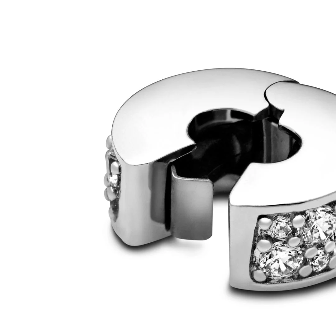 Pandora Moments Clear Pavé lukkopala, hopea, 791817CZ - Image 3