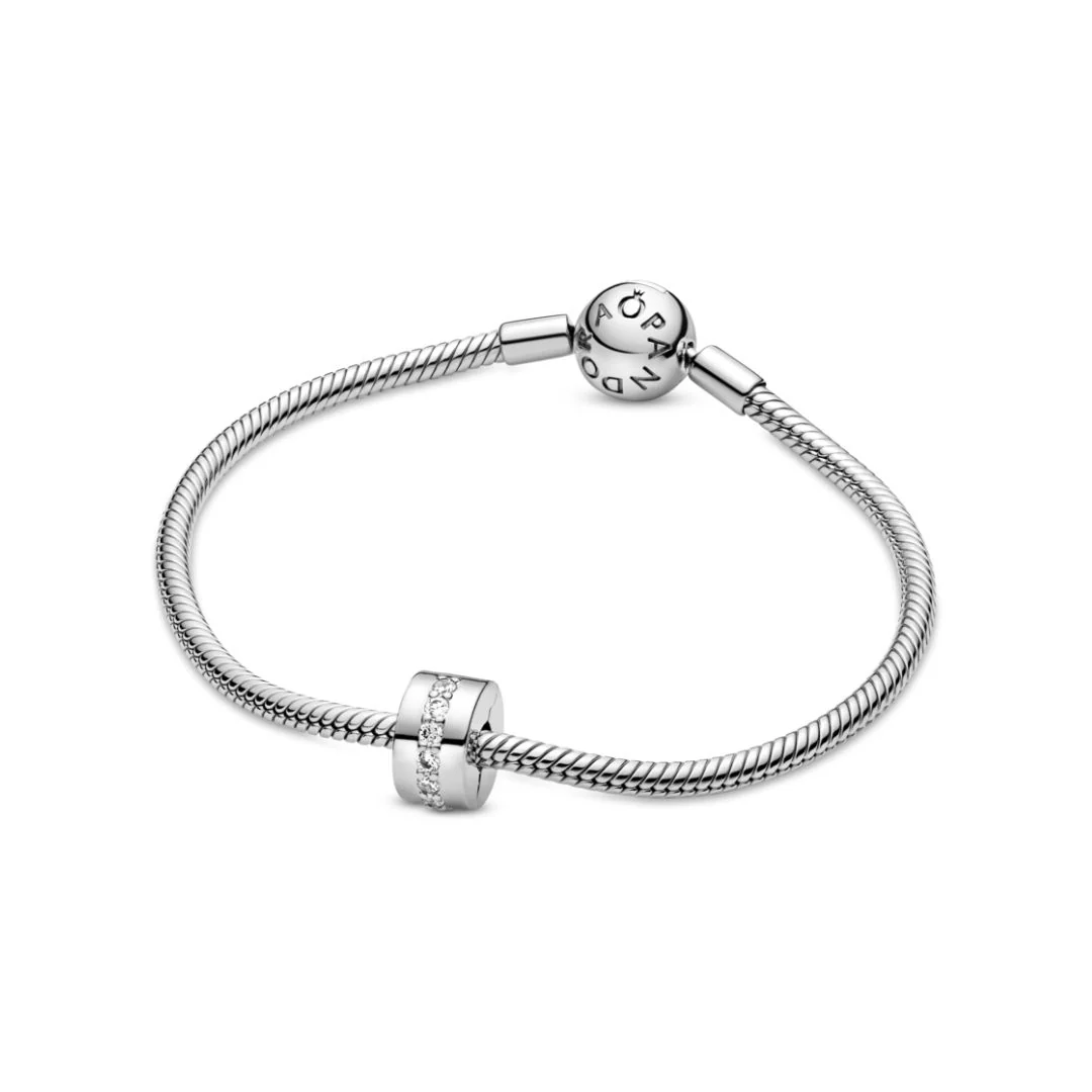 Pandora Moments Clear Sparkling lukkopala, hopea, 791972CZ - Image 3