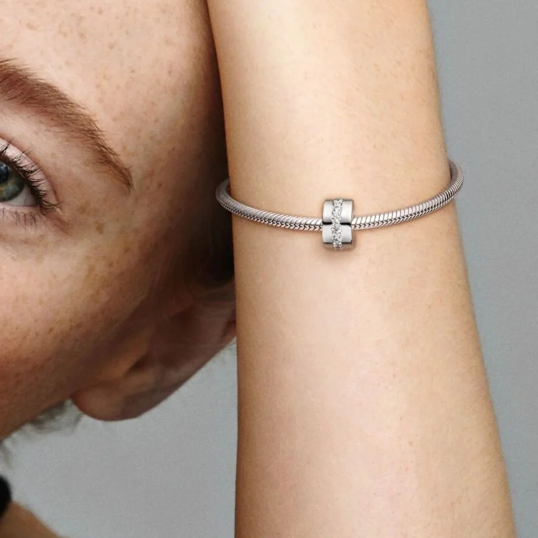 Pandora Moments Clear Sparkling lukkopala, hopea, 791972CZ - Image 6