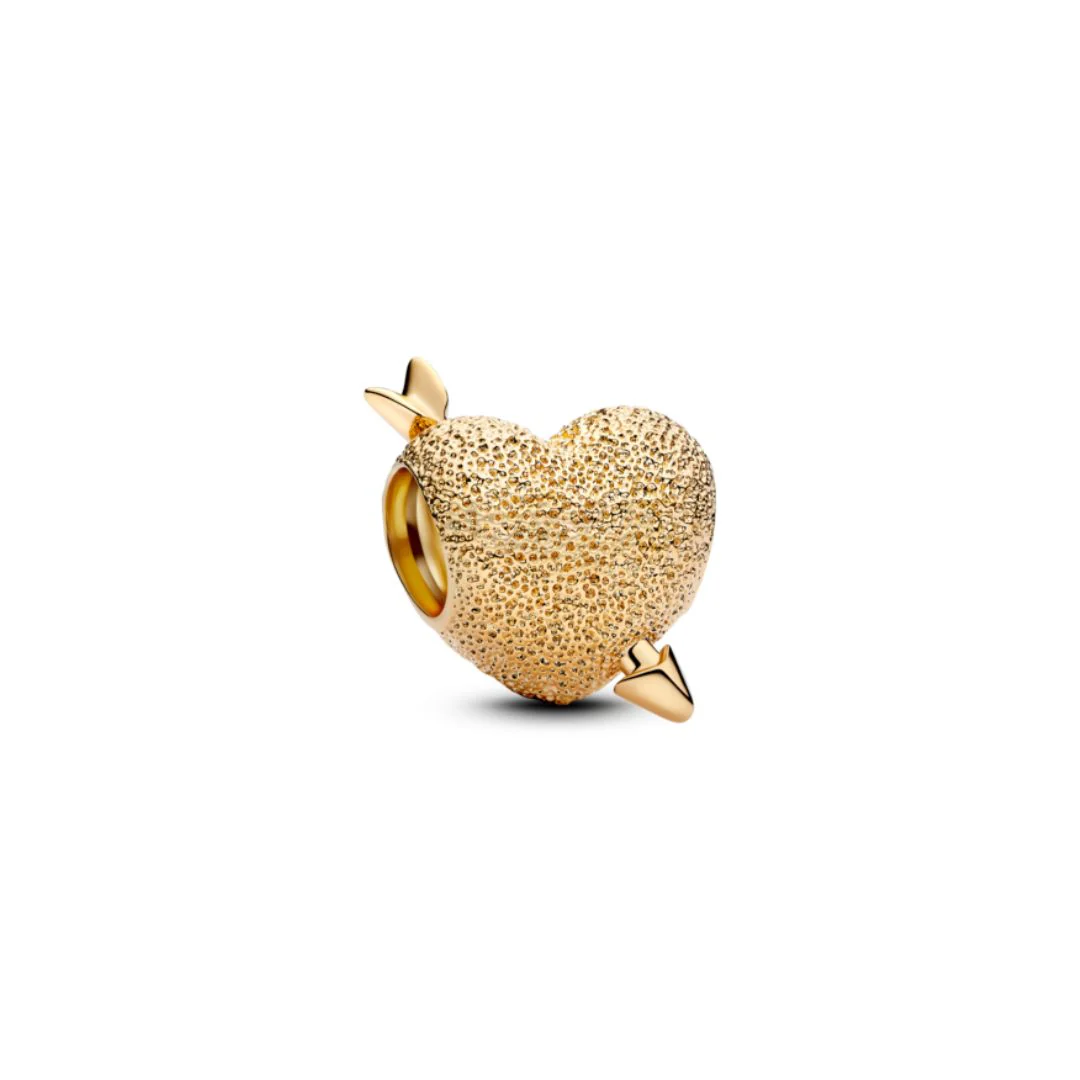 Pandora Moments Cupid Heart hela, keltakullattu, 763666C00